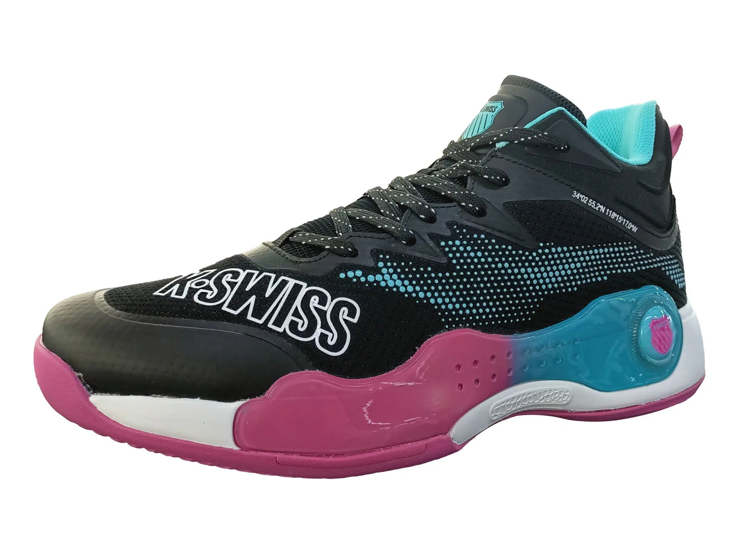 Tenis K Swiss Overtime Negro Multicolor para Hombre