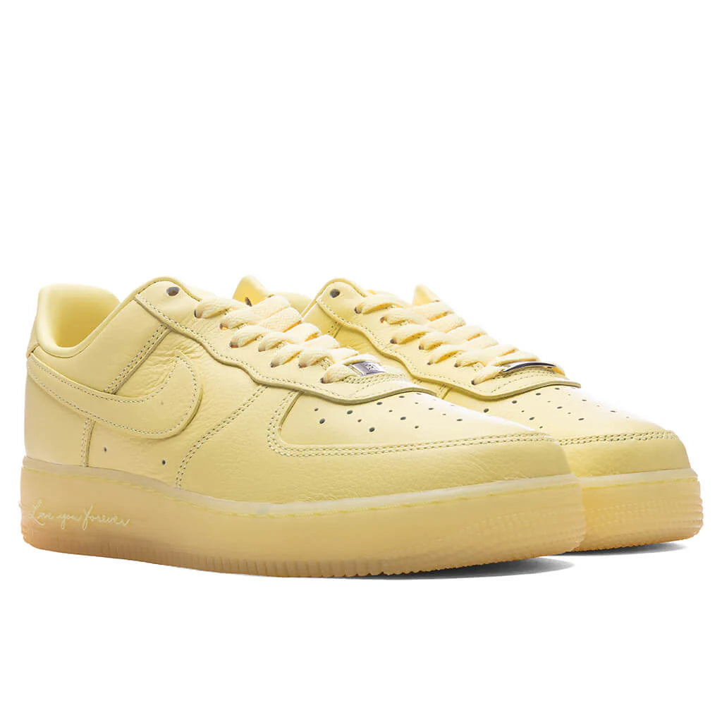 Nike x NOCTA Certified Lover Boy Air Force 1 Low Citron Tint Cobalt Tint Metallic Silver