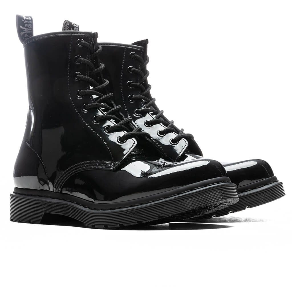 Womens 1460 Patent Lamper Mono Black
