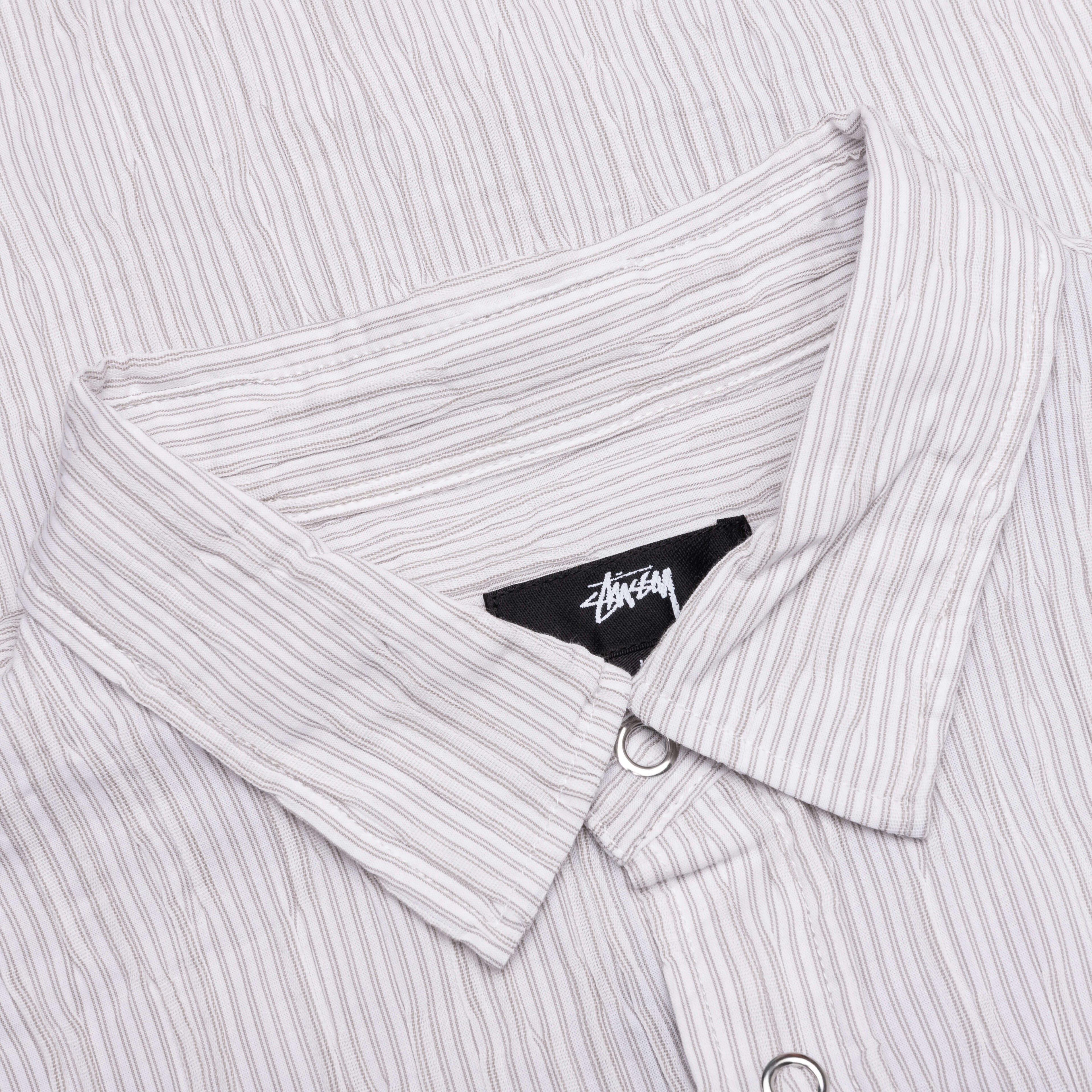 Wavy Striped Shirt Natural