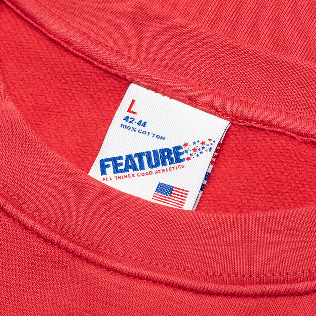 Feature x UNLV Love and Basketball Crewneck Pigment Red