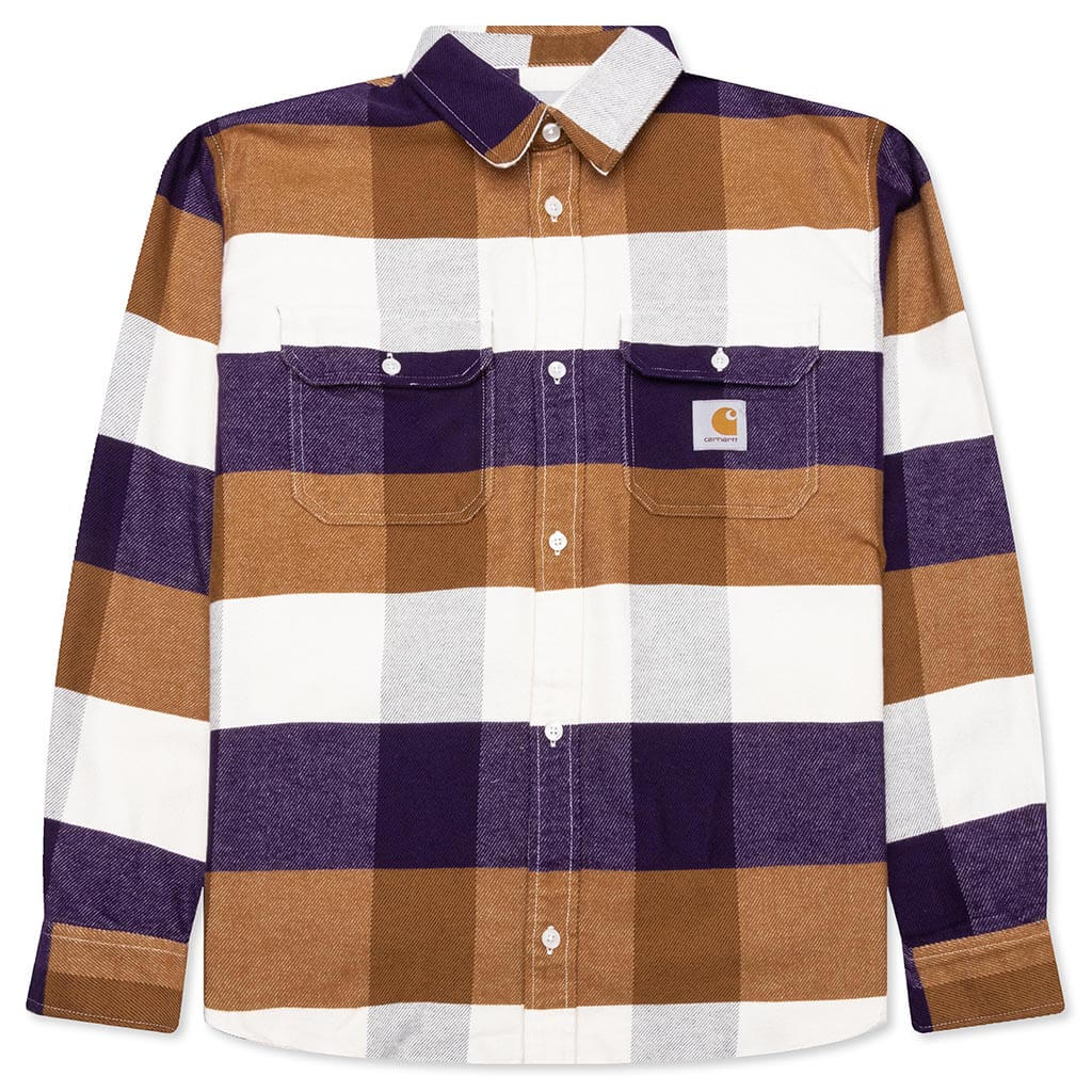 Lyman L S Shirt Lyman Check Cassis
