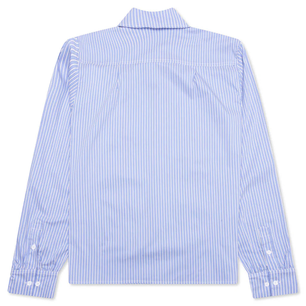 Expect Nothing L S Shirt Blue White