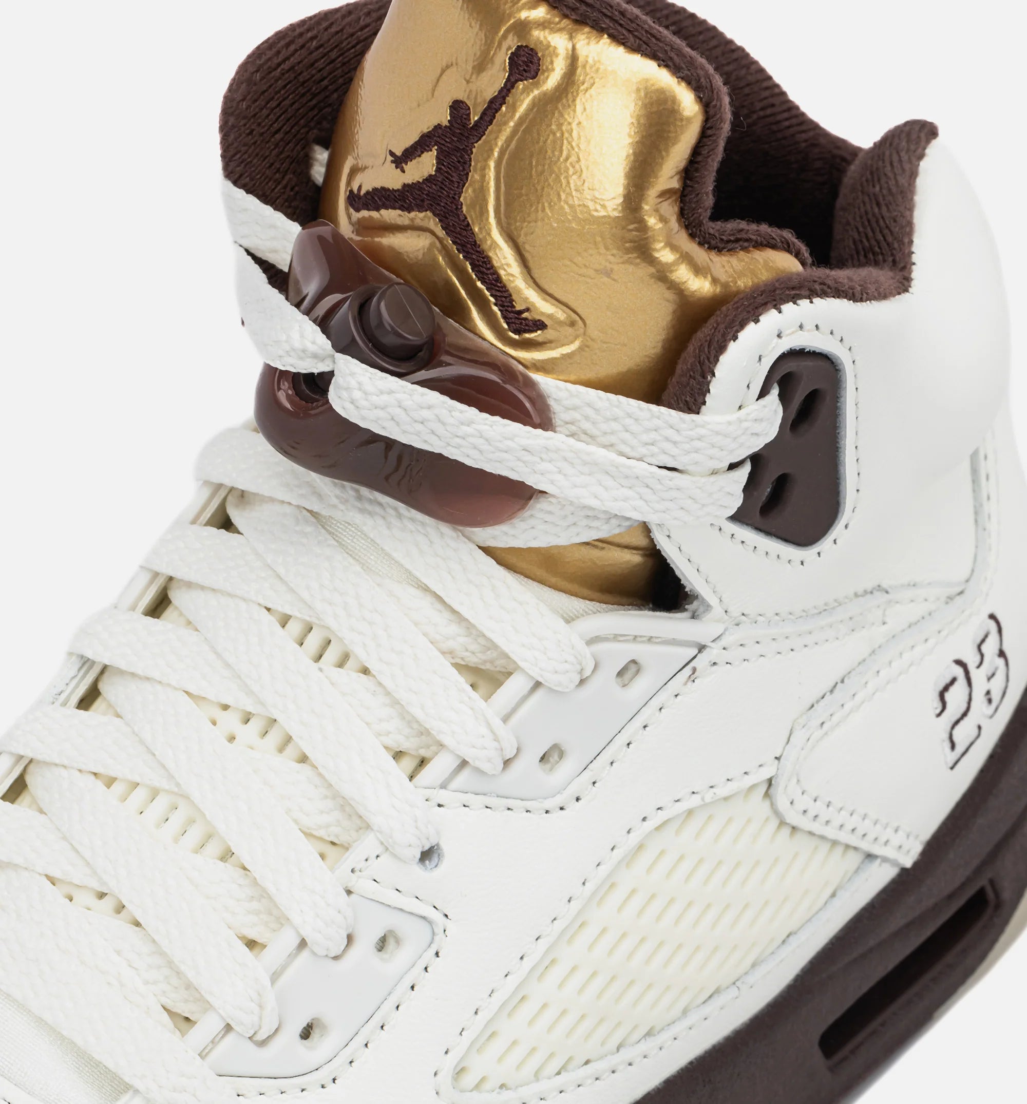 Air Jordan 5 Retro Golden Ticket Womens Lifestyle Shoe Earth Metallic Gold Sail Muslin