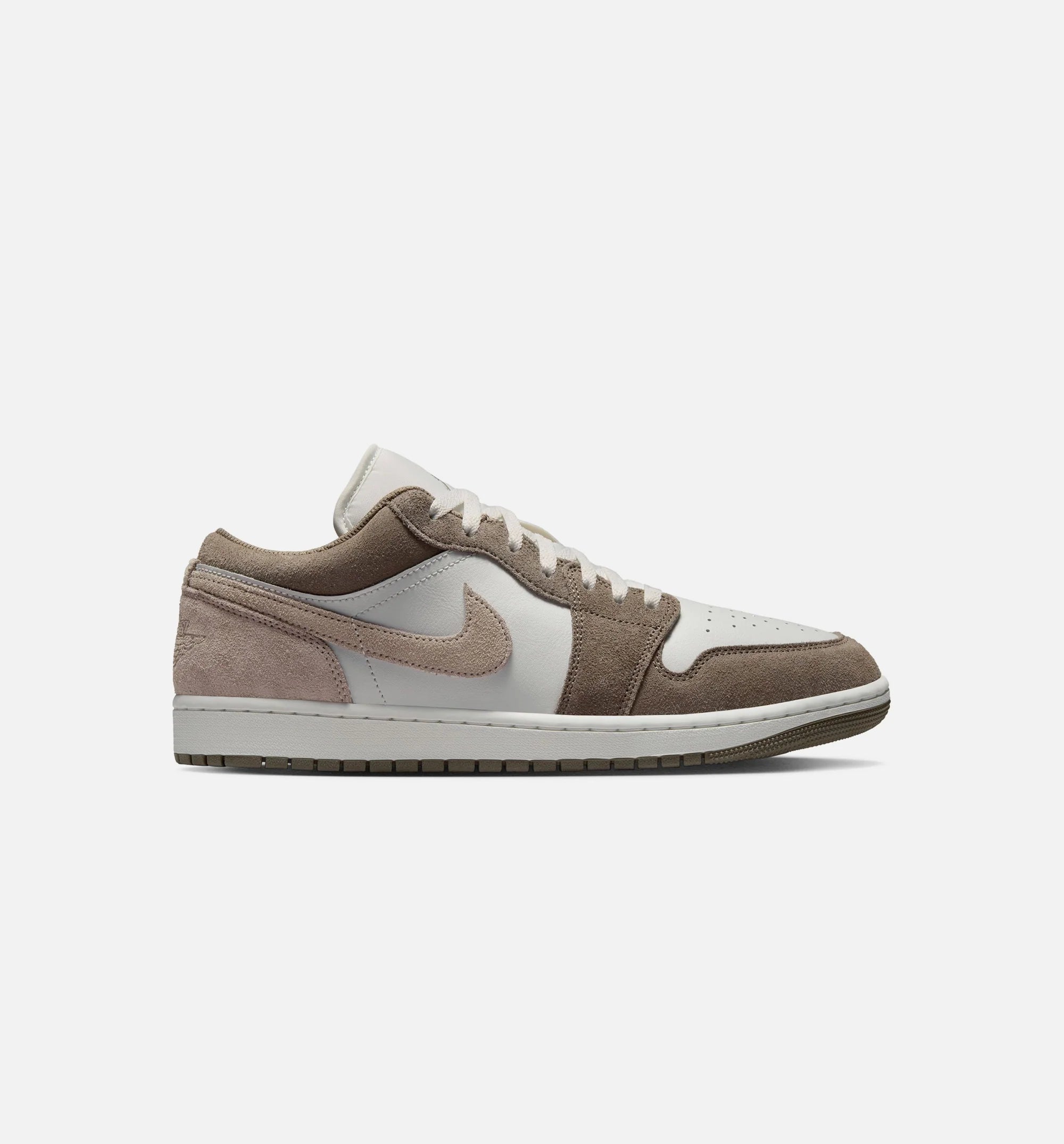 Air Jordan 1 Low Mens Lifestyle Shoe Olive Grey Enigma Stone Summit White