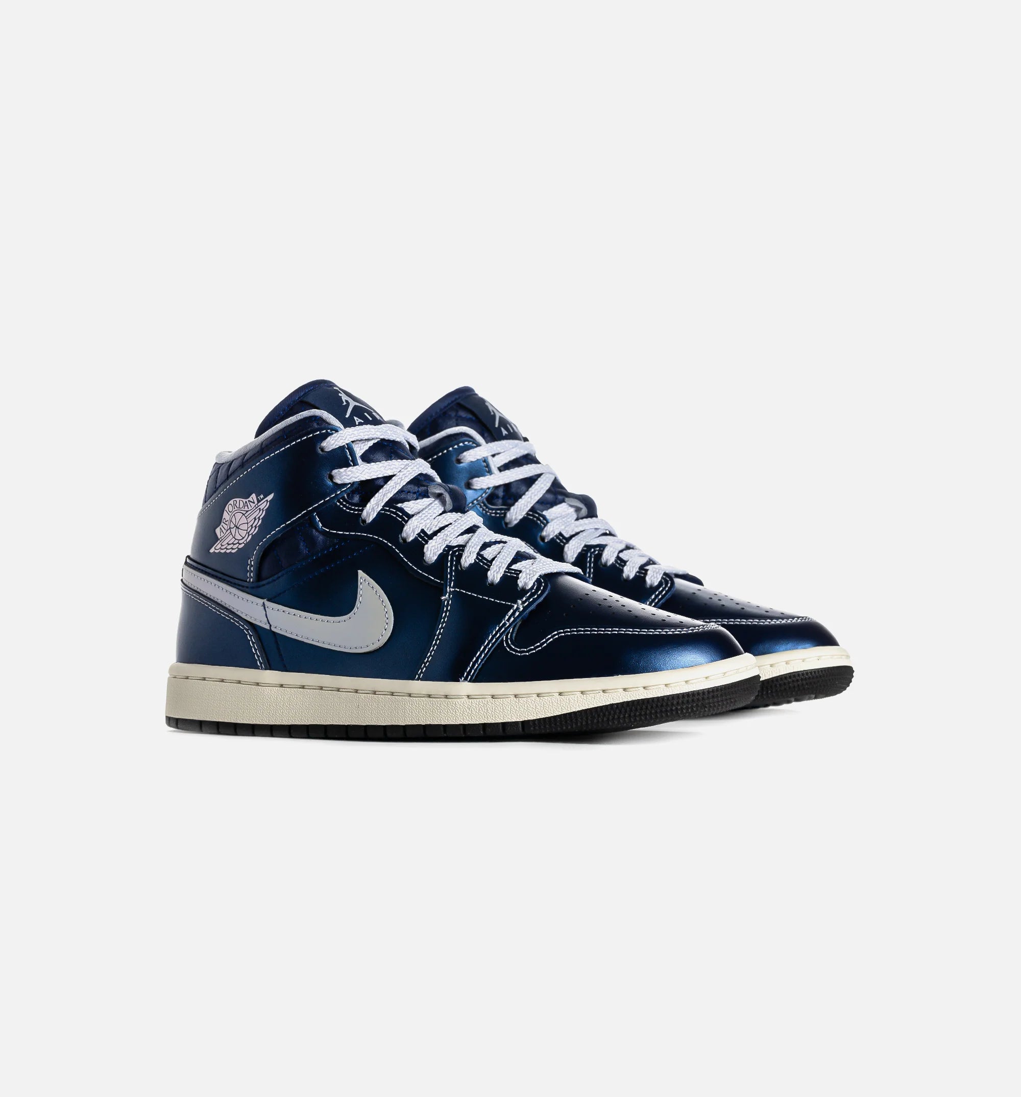 Air Jordan 1 Mid SE Womens Lifestyle Shoe Black Coconut Milk Hot Lava Ghost