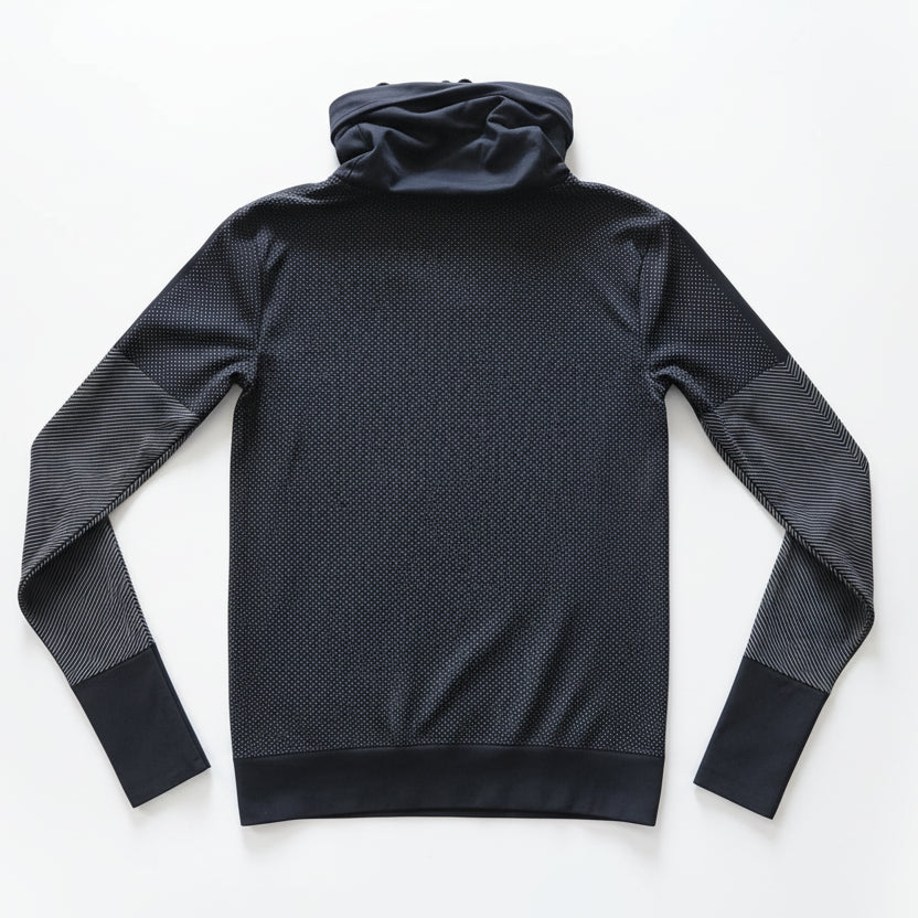 Nike Dri Fit Infinity Funnel Neck Womens Long Sleeve Pullover Black Cool Grey