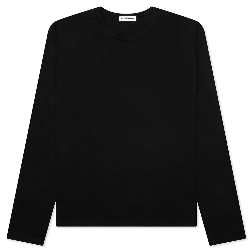Layered Sweater With T Shirt Black