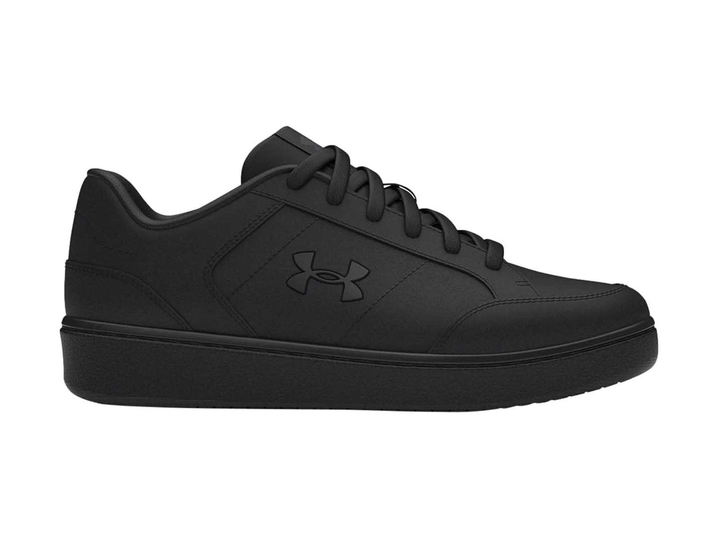 Tenis Under Armour GS Official Lthr Negros para Niño