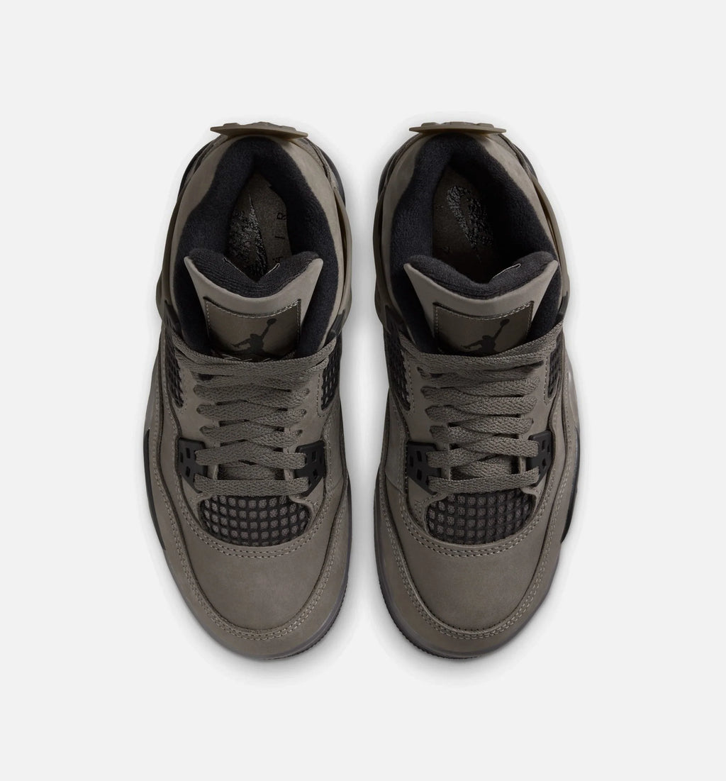 Air Jordan 4 Retro Cave Stone And Black Grade School Lifestyle Shoe Cave Stone Black Moon Particle