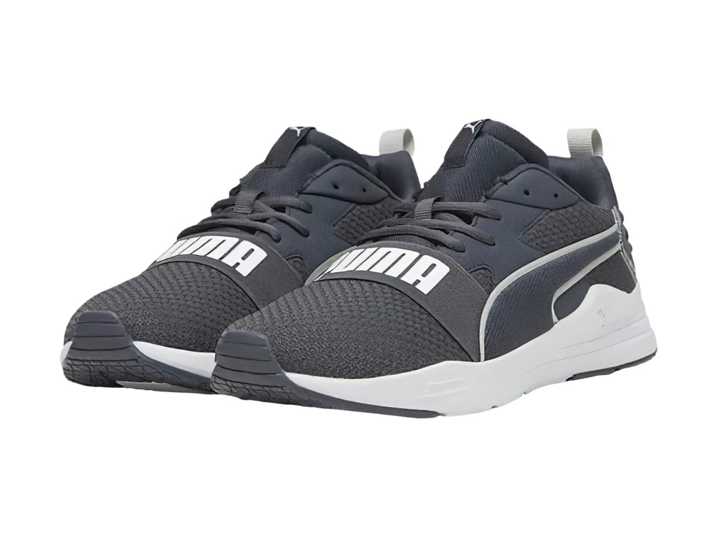 Tenis PUMA Wired Run Pure Blanco y Gris para Hombre