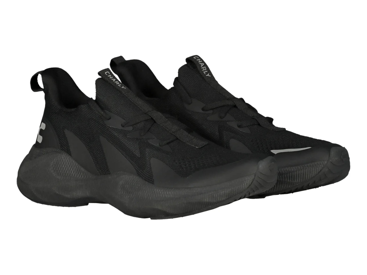 Tenis Charly Negro y Plata para Hombre
