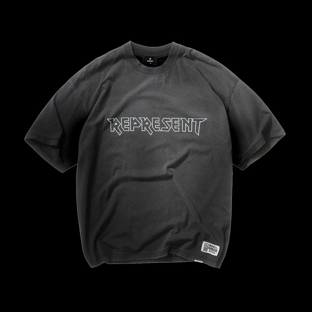 Represent Iron Maiden X Infinite Dreams T Shirt Aged Black