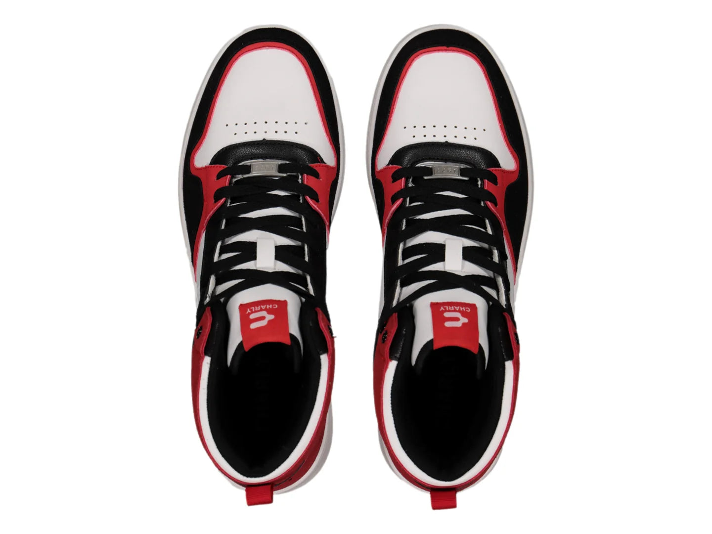 Tenis Charly Blanco Negro Rojo para Hombre