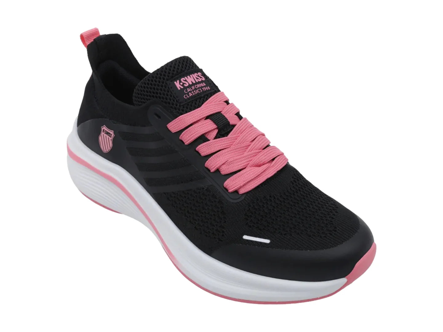 Tenis K SWISS Geisser Negro con Rosa para Mujer
