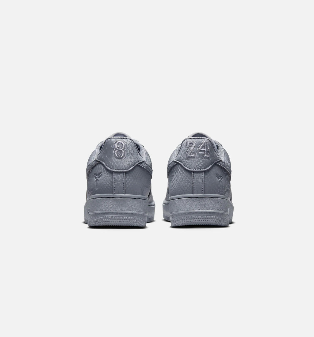 Kobe Air Force 1 Low Cool Grey Mens Lifestyle Shoe Cool Grey Wolf Grey