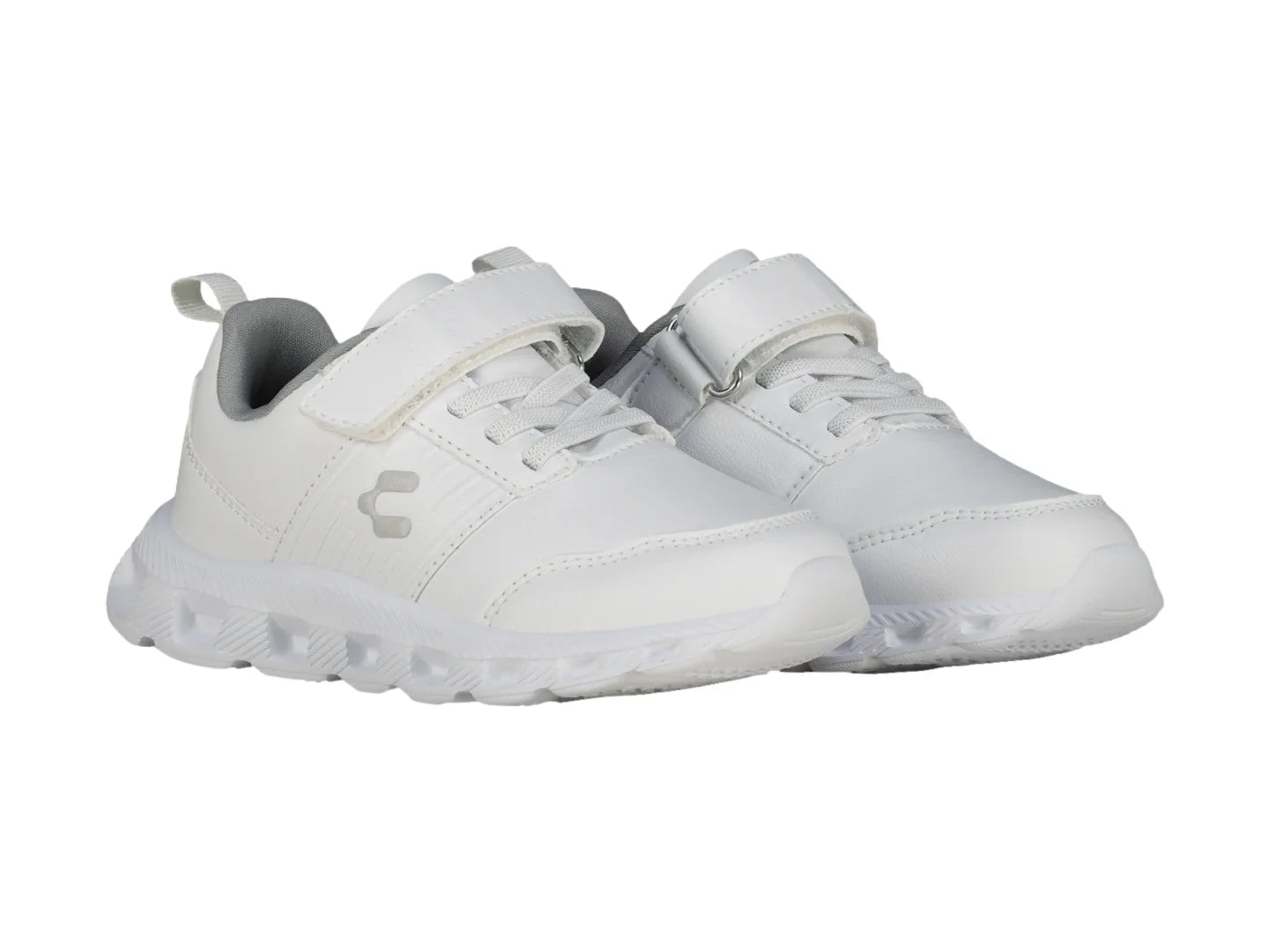 Tenis Charly Light Sport Blanco y Gris para Niño