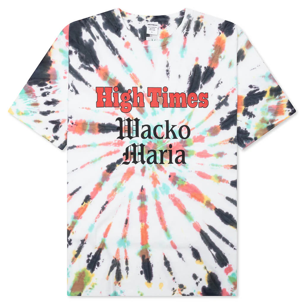 High Times Tie Dye Crewneck T Shirt Type 2 Multi