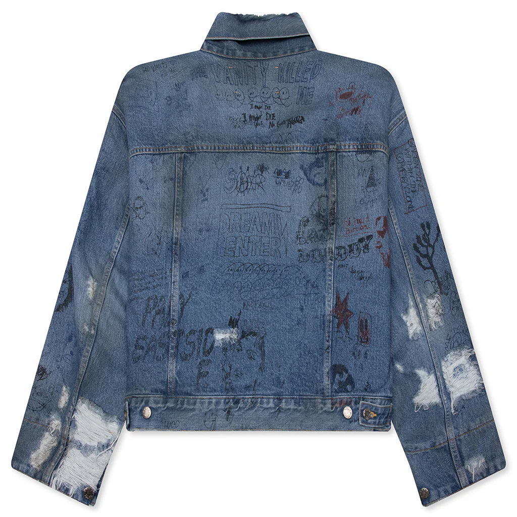 Ur Fantasy Denim Jacket Light Blue