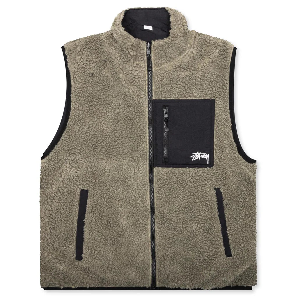 Sherpa Reversible Vest Stone