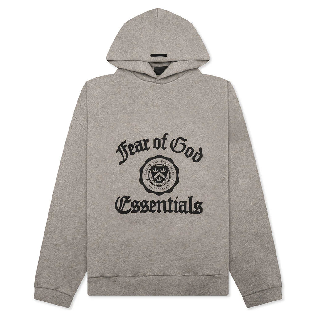 Heavy Fleece Vintage Shrunken Hoodie Heather Gray