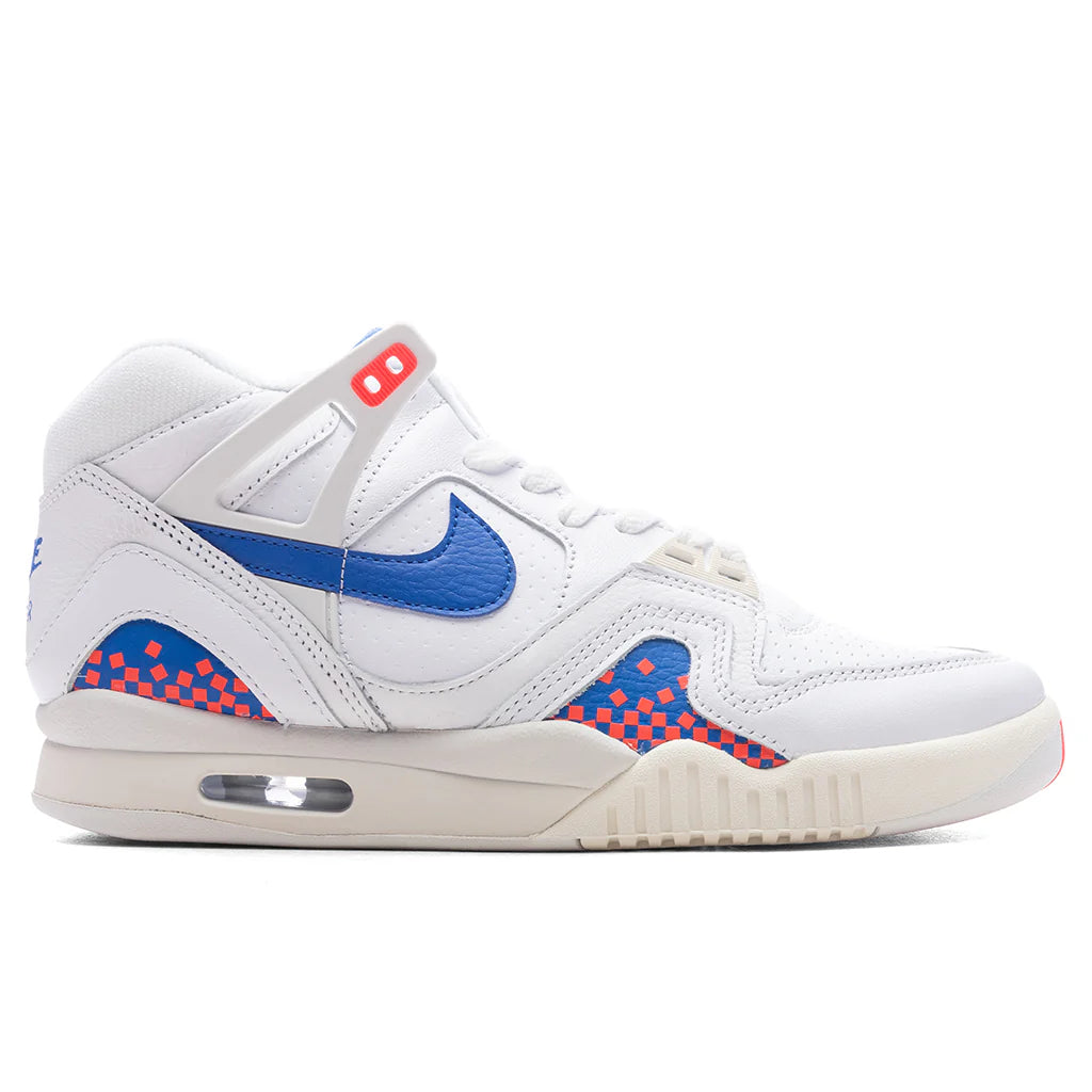 Air Tech Challenge 2 Pixel Court White Royal Blue Laser Crimson