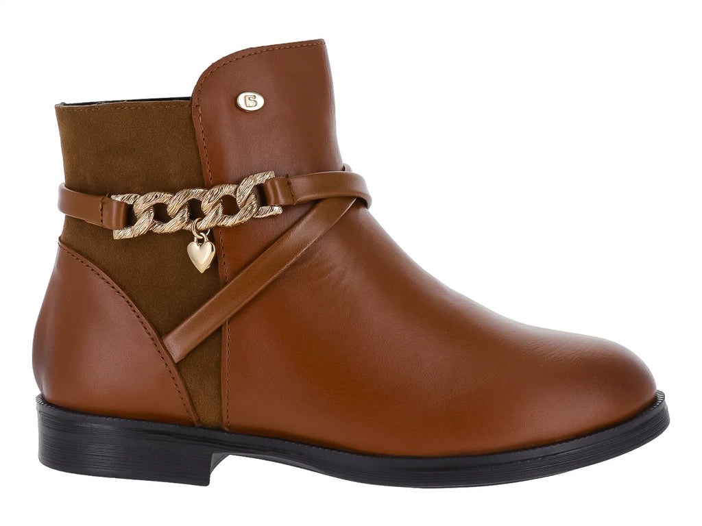 Botas Coqueta Color Miel para Niña