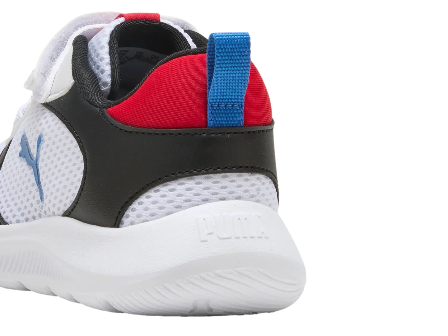 Tenis Puma Pounce Lite Negro Azul y Blanco para Niño