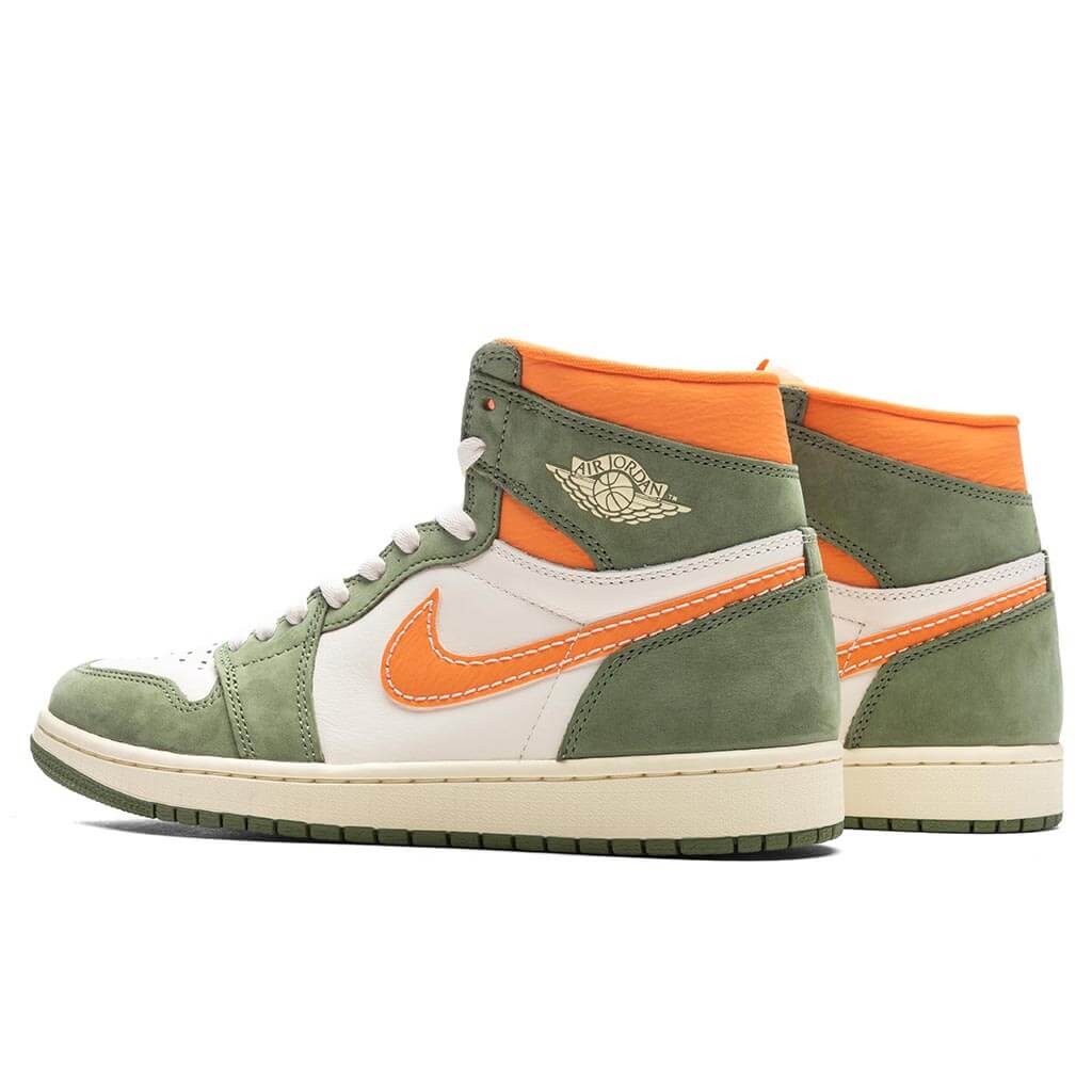 Air Jordan 1 Retro Hi OG Craft Celadon Sky J Light Olive Bright Mandarin