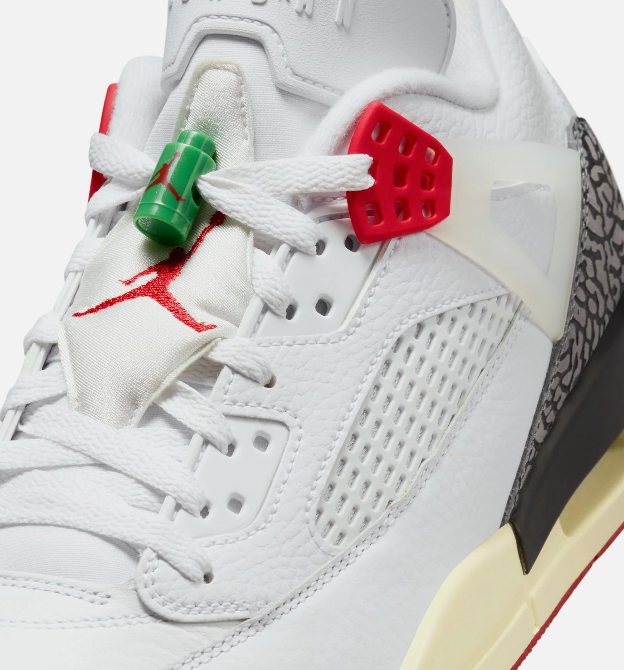 Spizike Low Mens Lifestyle Shoe White Black Sail Varsity Red