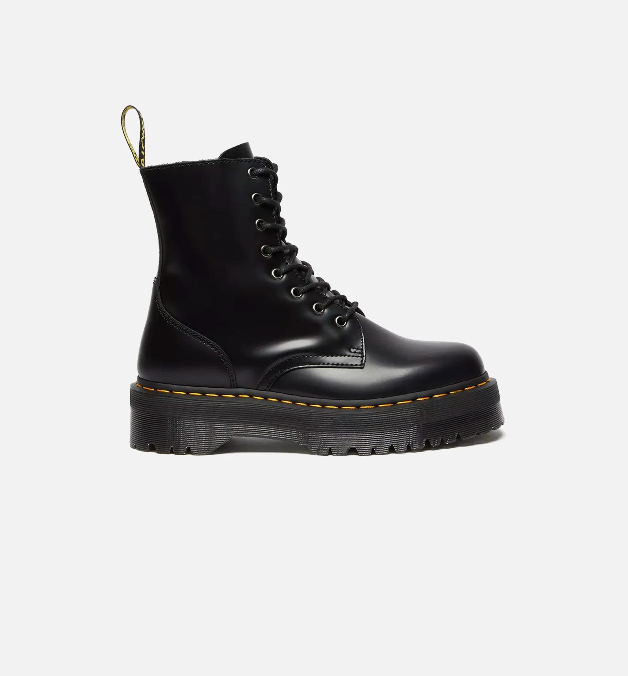 Jadon Polished Smooth Leather Mens Boot Black