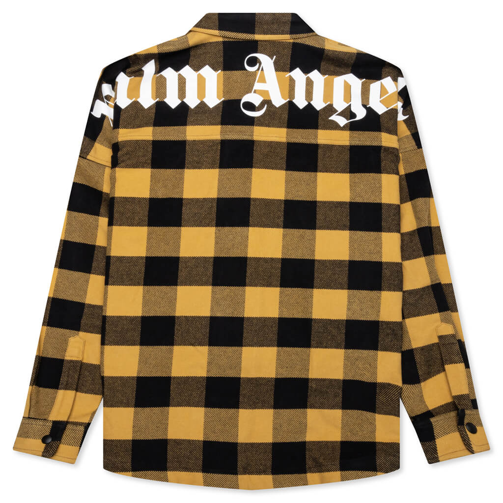 Classic Logo Overshirt Gold White