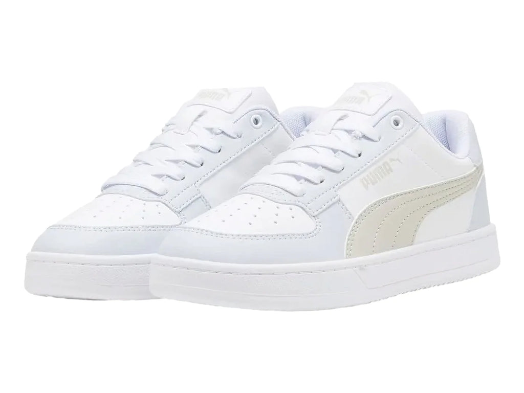 Tenis PUMA Caven JR Blanco y Beige para Niña