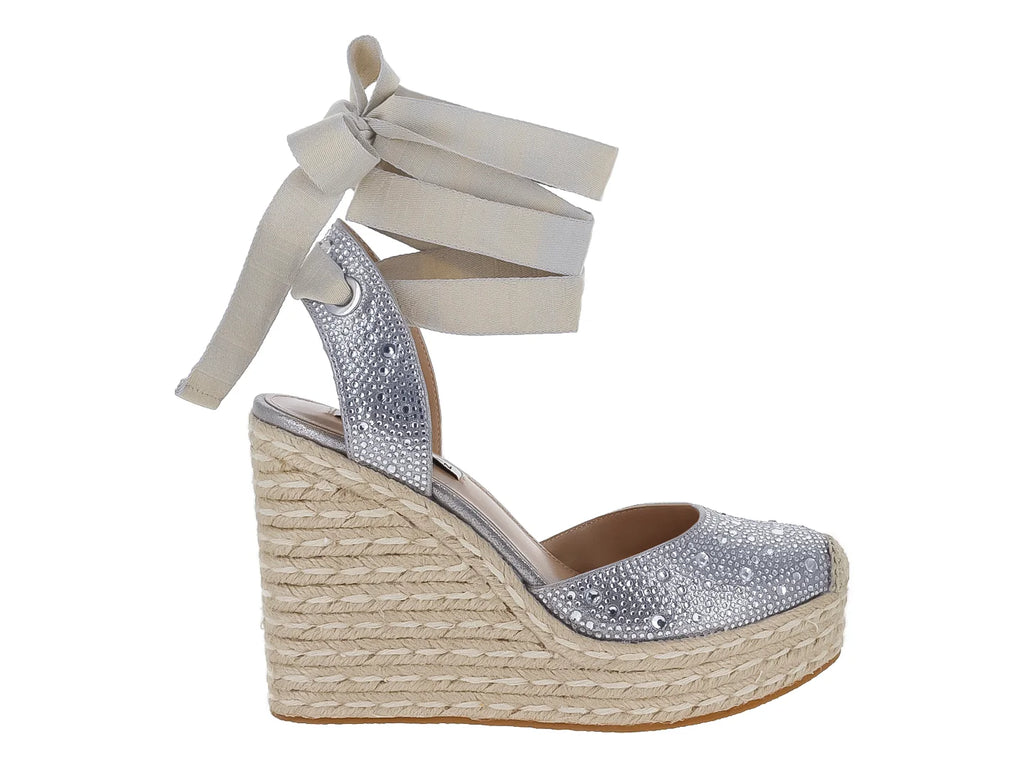 Sandalias Steve Madden Dafina Plateadas para Mujer
