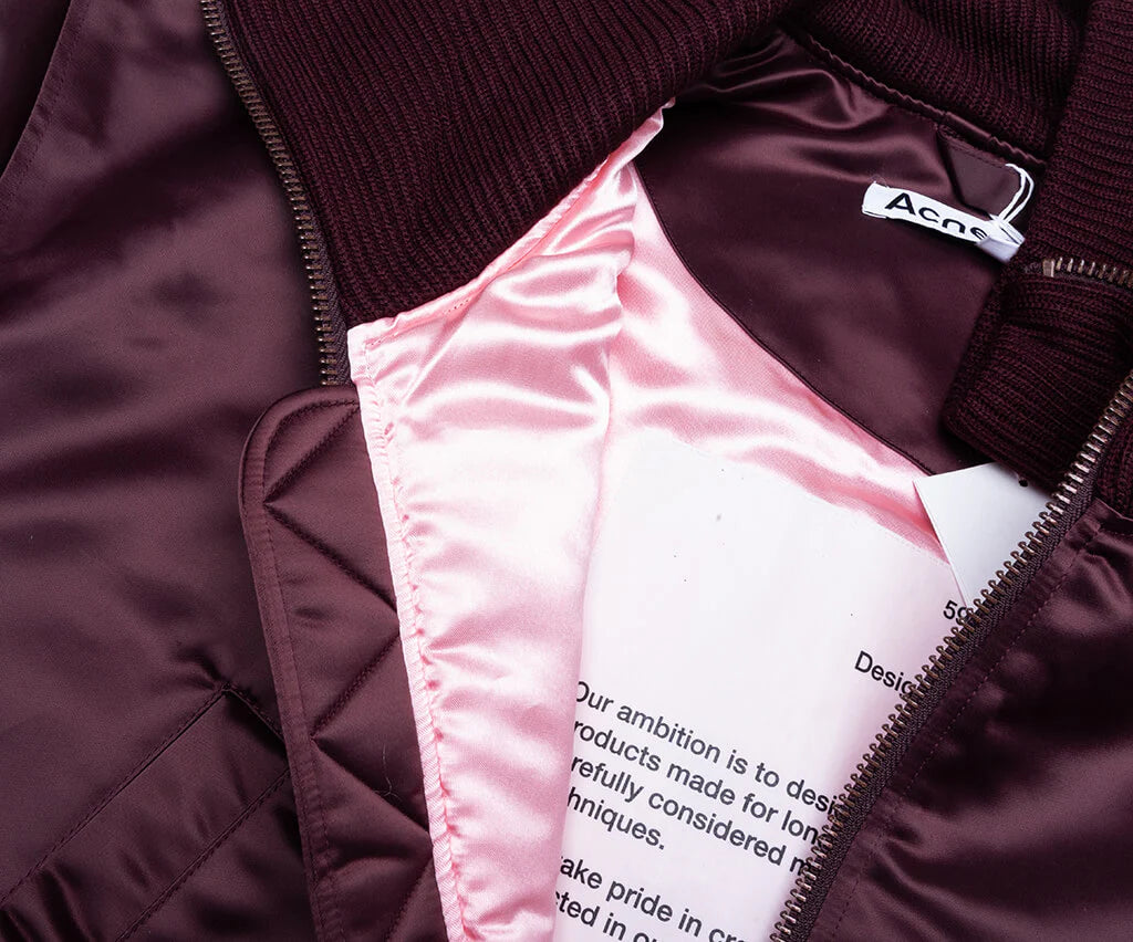 Technical Bomber Jacket Burgundy