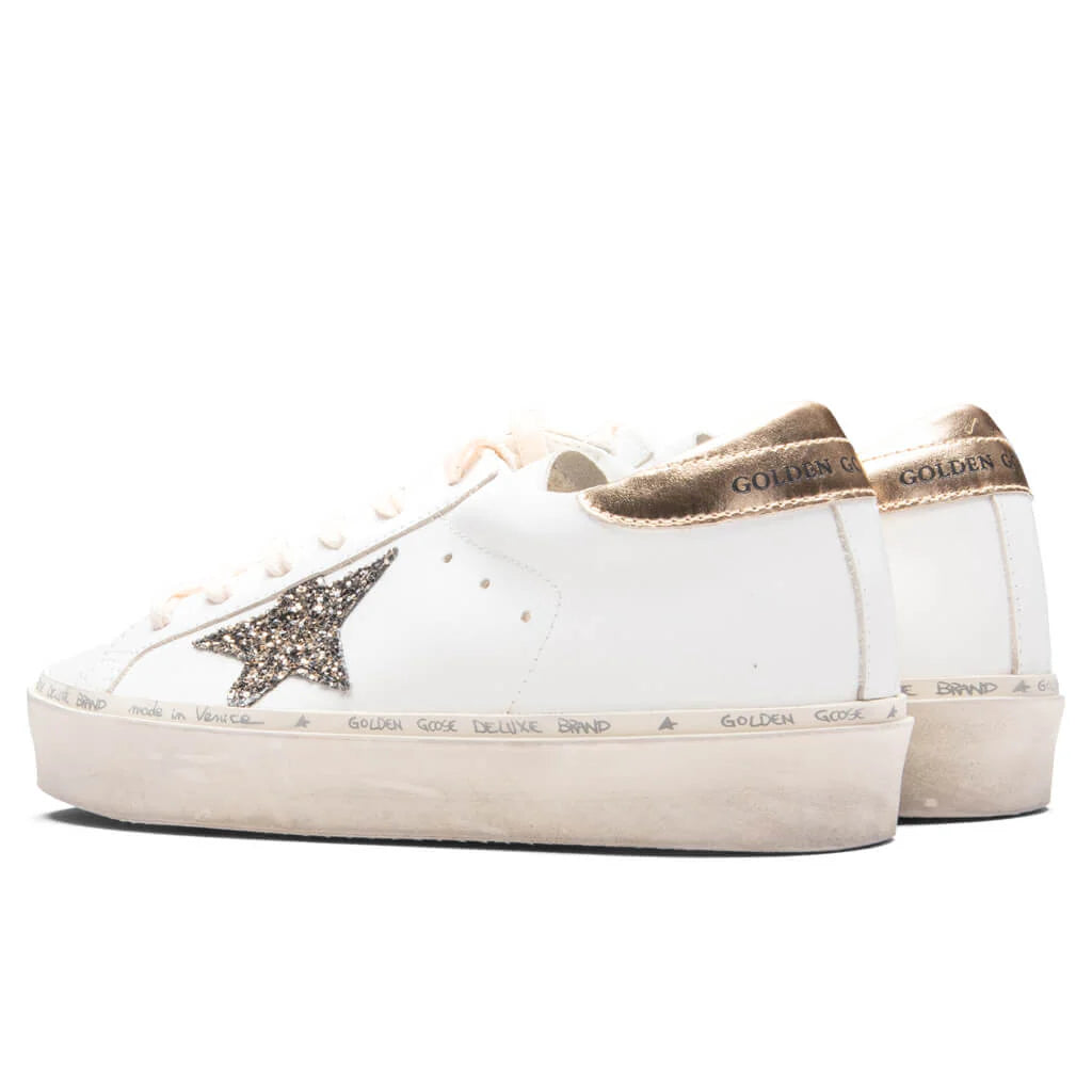 Womens Hi Star White Black Gold Gold