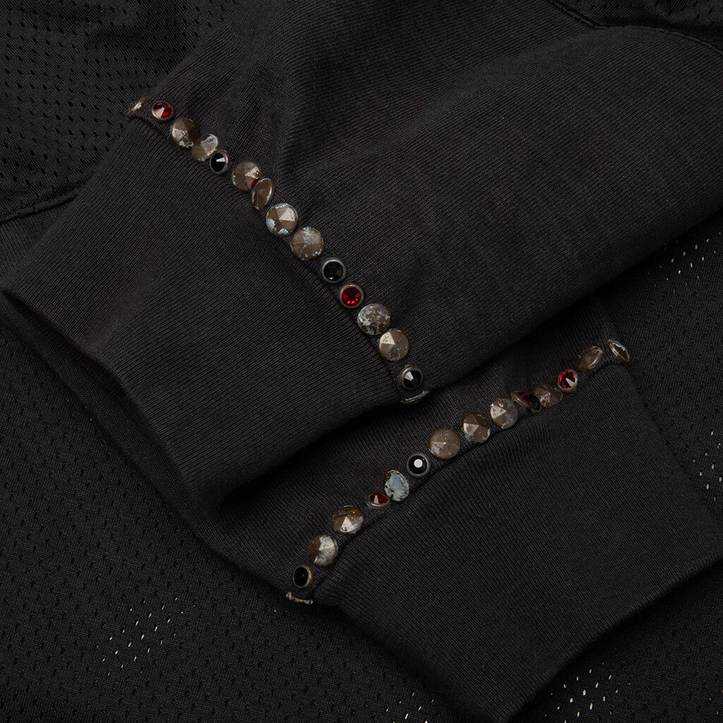 Mesh Moto Jersey Black