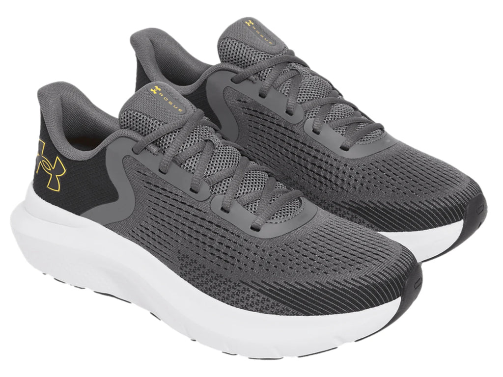 Tenis Under Armour Charged Rogue 5 Gris para Hombre