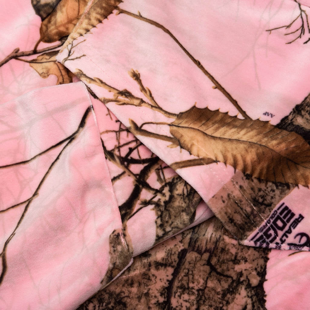 Pleasures x Juicy Couture Realtree Velour Hoodie Pink Edge