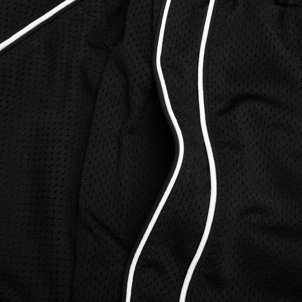 Baggy Mesh Basketball Short Black White