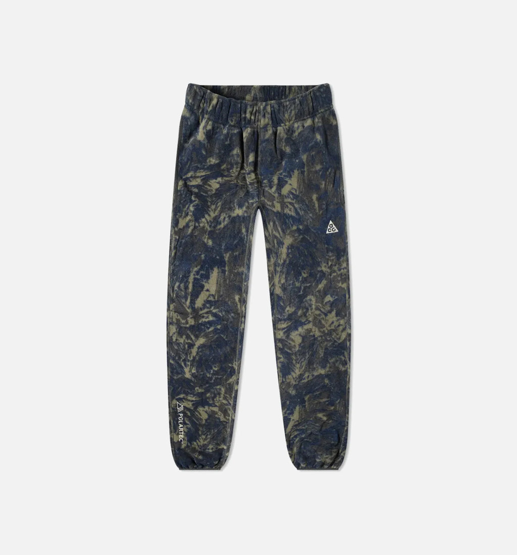 ACG Wolf Tree Print Fleece Pant Mens Pant Blue Smoke Grey Stone