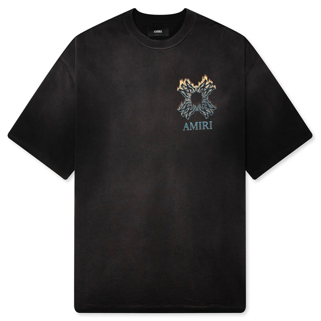 MA Quad Flames Oversized Tee Black
