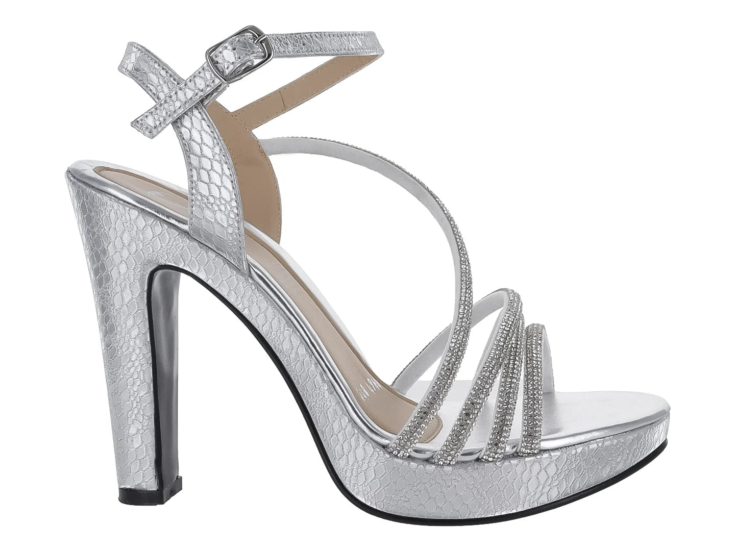 Sandalias Sary Plata con Plataforma para Mujer