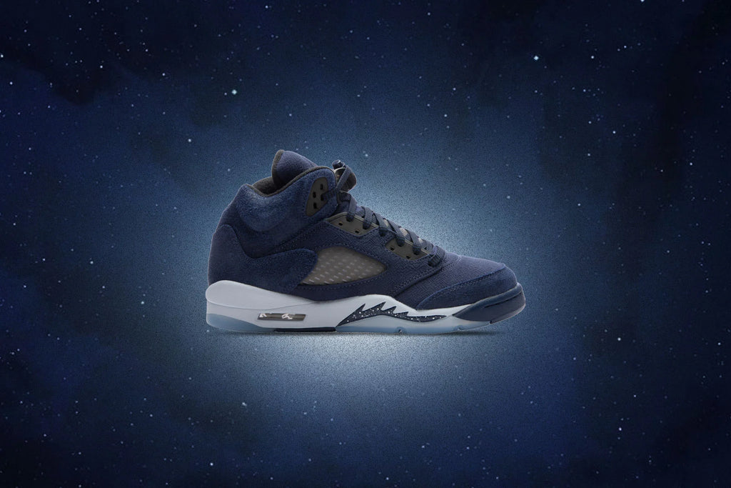 Air Jordan 5 Retro SE GS Midnight Navy Black Football Grey