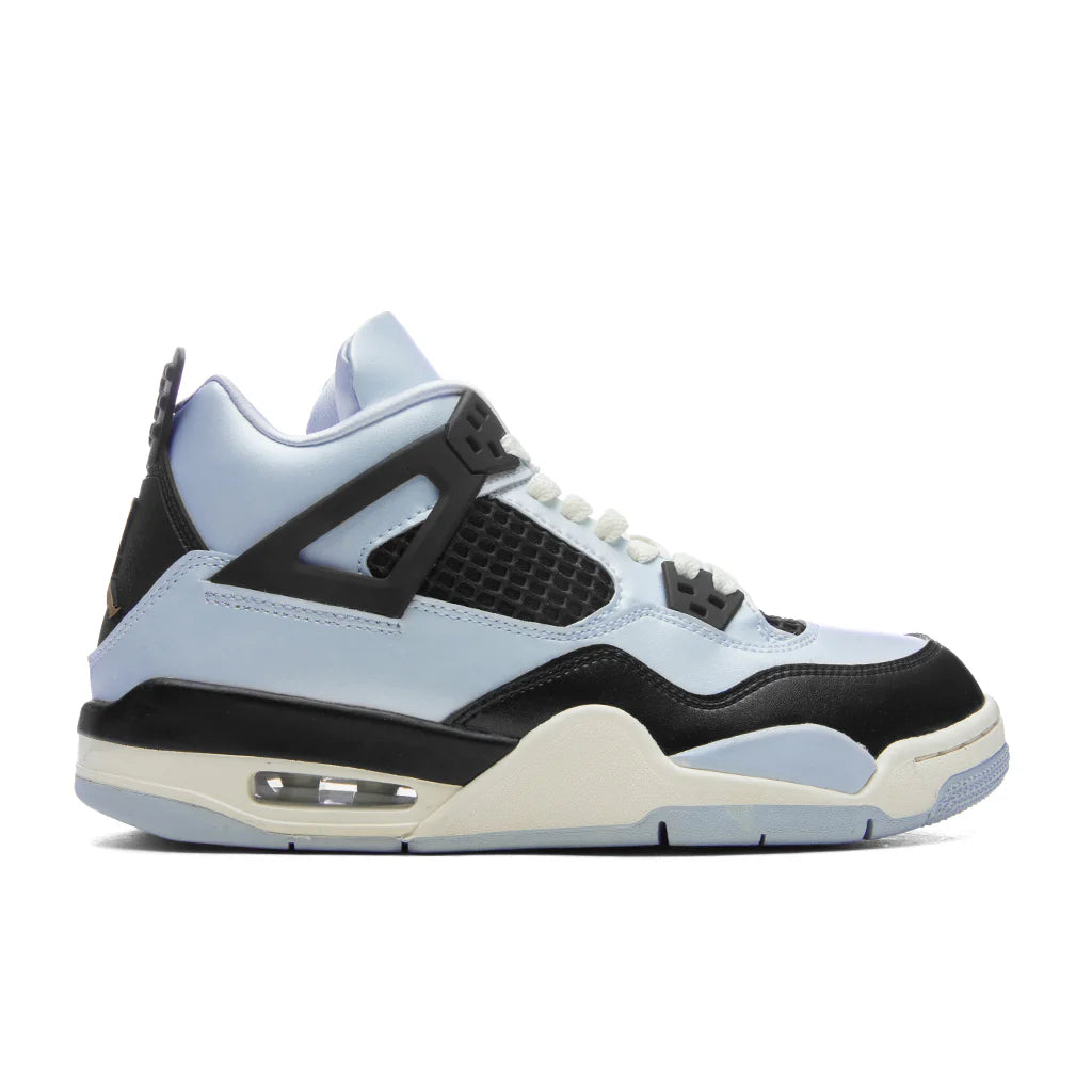 Air Jordan 4 Retro GS Pure Platinum Metallic Gold Black Sail