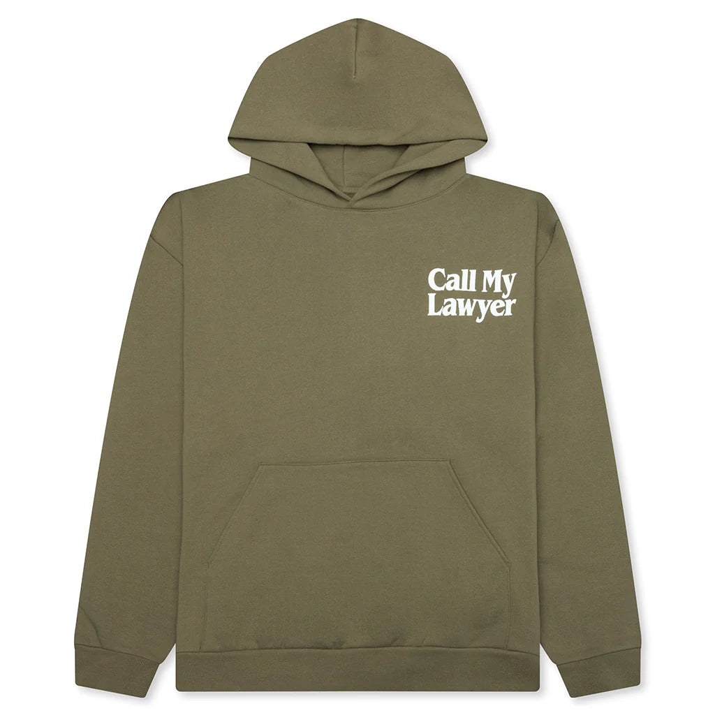 Call My Lawyer Hoodie Kelp