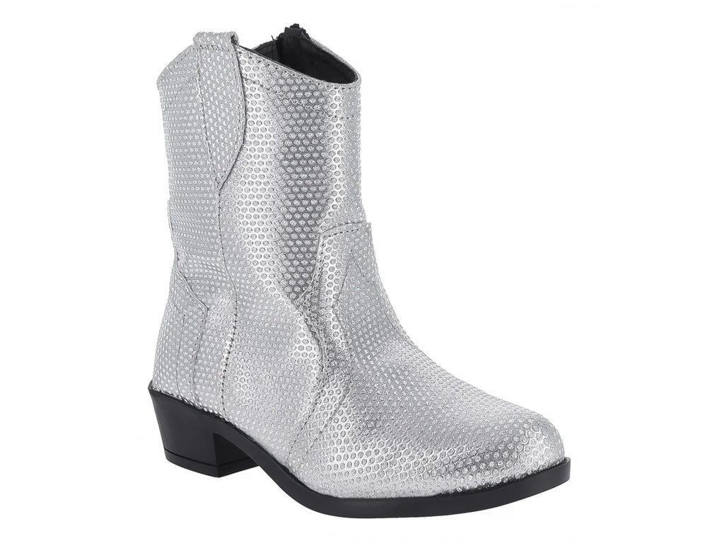 Botas Vaqueras Miroslava Plata para Niña