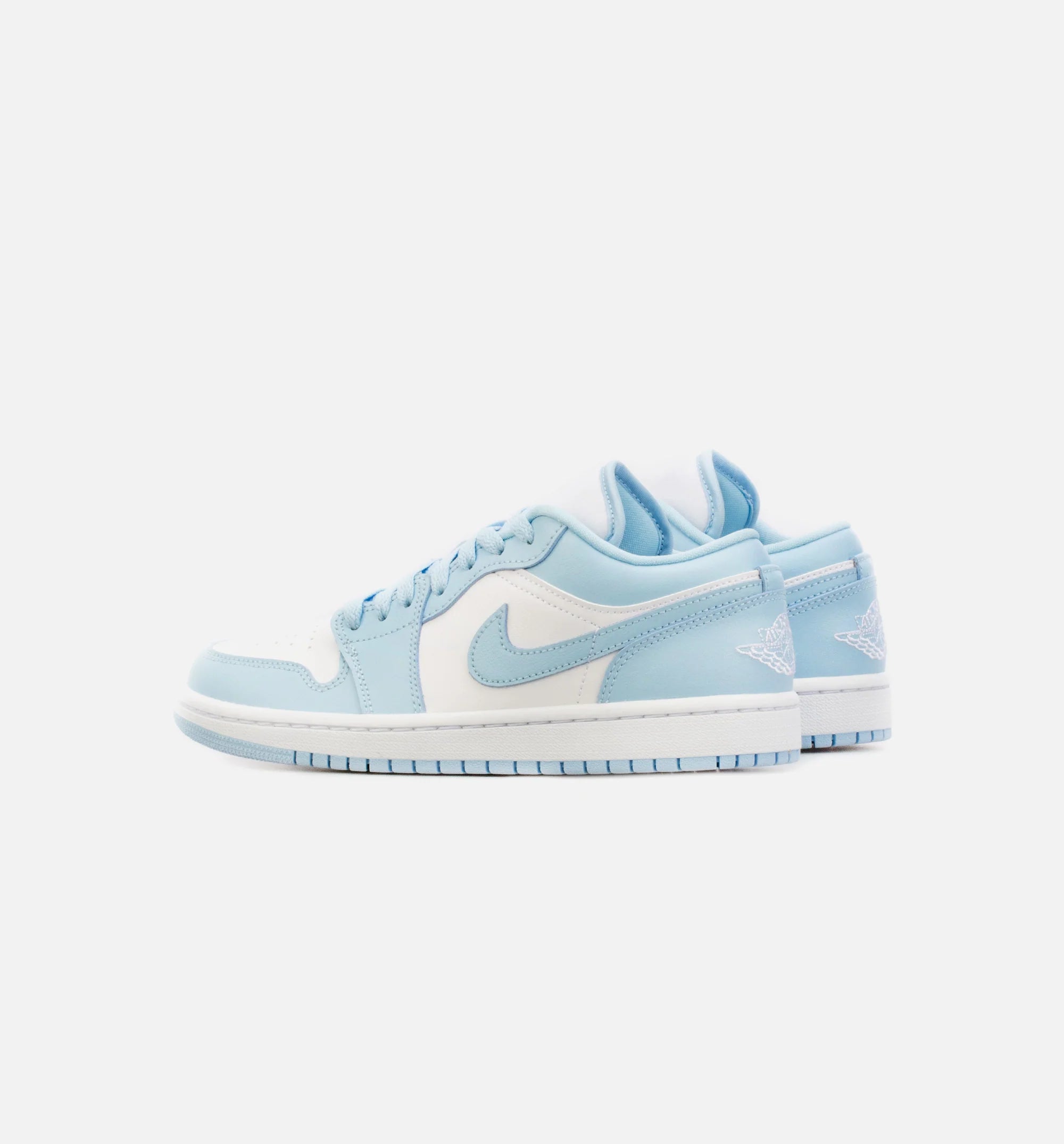 Air Jordan 1 Low Ice Blue Womens Lifestyle Shoe White Blue Limit One Per Customer