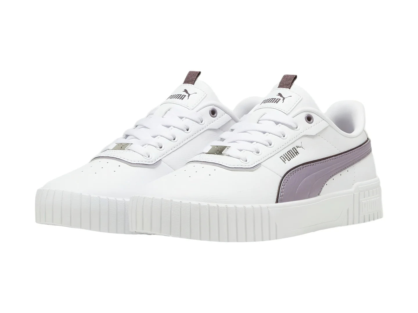 Tenis PUMA Carina 20 Lux Blanco y Morado para Mujer