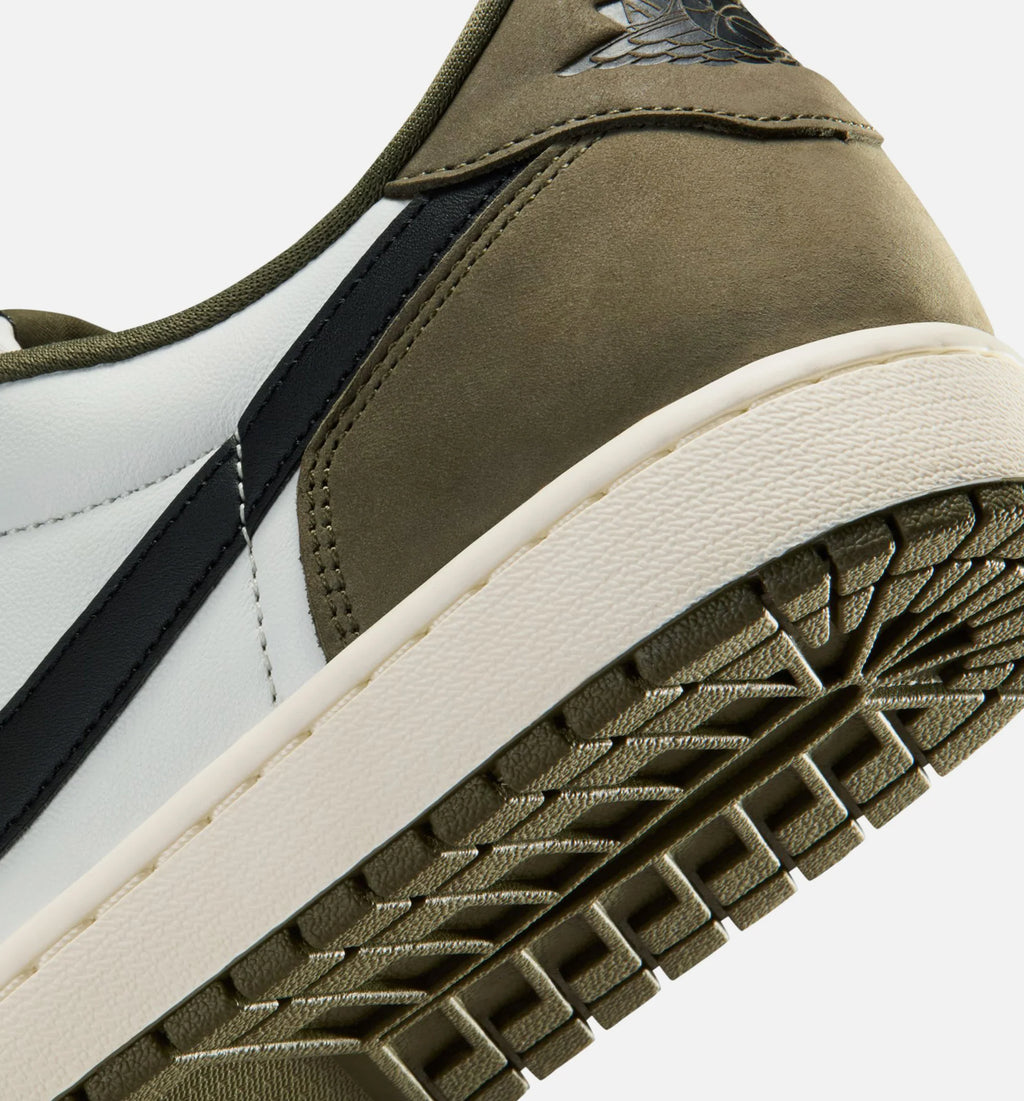 Air Jordan 1 Low OG Medium Olive And Summit White Mens Lifestyle Shoe Medium Olive Black Summit White Sail